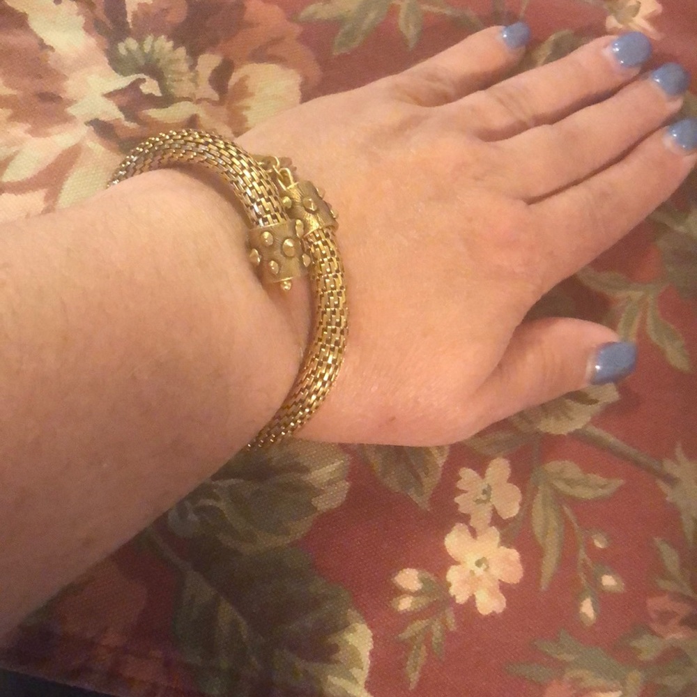 Alex and Ani gold Mesh bracelet